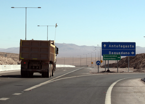 MOP habilitará bypass en Baquedano para tránsito de camiones de cargas especiales