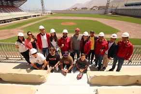 Concluyó obra gruesa de diamante de béisbol en Tocopilla