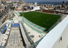 Autoridades inspeccionan obras de construcción de nuevo Estadio Escolar de Antofagasta