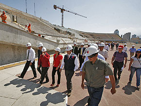 Gobierno inspecciona avances en remodelación de Estadio Regional de Antofagasta