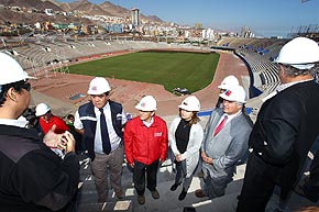 Mejoramiento de Estadio Regional registra un 68% de avance