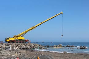 Un 20% de avance presenta la construcción de la nueva playa artificial El Salitre