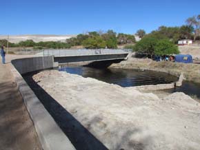 En etapa final nuevo puente para la localidad de Quillagua