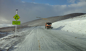 MOP instaló modernos sensores de hielo en Paso internacional Jama