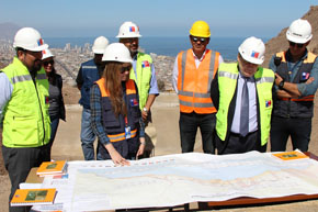 Subsecretario Sergio Galilea visito obras de control aluvional en Quebrada Farellones