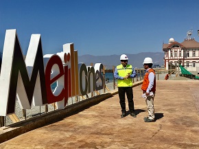 Seremi de Obras Públicuas inspeccionó obras de borde costero de Mejillones en Plaza de la Cultura